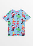 Disney Marvel Spidey & Friends Blue Graphic T-Shirt 6-7 years Multi Coloured Years male