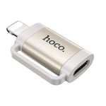 Hoco Adapter OTG Lightning Till USB-C 2A UA31B - Grå