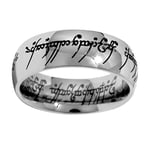 SILVEGO Bague Steel Ring of Power from Lord of The Rings Movie RRC2010 Circuit : 68 mm sSL3192-68 Marque, Estándar, Métal Non précieux, Pas de gemme