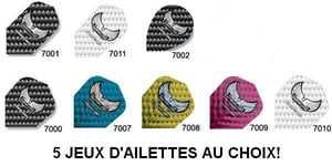 5 jeux = 15 ailettes de flechettes AU CHOIX Harrows GRAPHLITE Ailette flechette