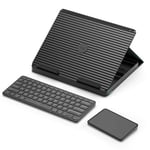 Logitech Casa Pop-Up Laptop Desk Black Wireless Keyboard Touchpad Stand