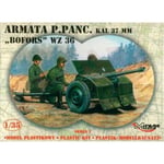 Muovi malli Anti panssari ase 37mm Bofors WZ.36