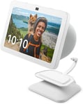 Echo Show 8 Stand USB-C Charging Port Adjustable Glacier White 3rd Gen