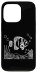 Coque pour iPhone 13 Pro Line Art Poisson & Ichtyologiste Faux Percula Poisson Clown