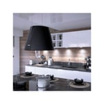 Silverline - Hotte cuisine en îlot pure plus noir mat 50 cm