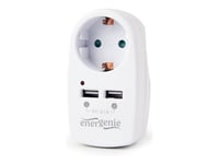 Energenie Eg-Acu2a2-02 - Eluttag - Typ C, Usb - 1 Grupp - 1 Eluttag, 2 Usb-Uttag - 2.1 A