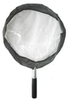 Sommerfuglhåv, kompakt hvit - 30 cm diameter, 20cm aluminiumskaft foldbar