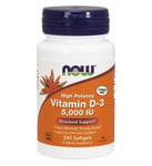Now Foods Vitamine D-3 5000 IU 240 Gélules