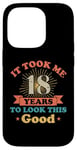 Coque pour iPhone 14 Pro Live Legend 18th years Vintage Birthday Party Celebration