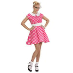 Ladies 50s Lady - Pink Costume Medium UK 10-12 for Grease 50s Rock N Roll Fancy Dress