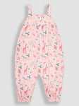 JoJo Maman Bebe Girls Jungle Safari Jumpsuit - Pink, Pink, Size 1.5-2 Years