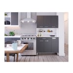 Tacoma Buffet de cuisine l 100 cm - gris mat