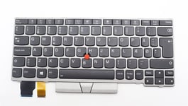 Lenovo ThinkPad L13 Keyboard Danish Silver Backlit 01YP849