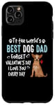 Coque pour iPhone 11 Pro Max Chihuahua Best Dog Dad Valentines Day Funny Puppy