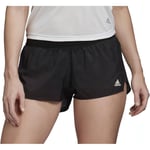 adidas Speed Split Womens Running Shorts Black Lined Breathable 360 Reflective