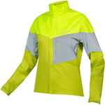 Endura Urban Luminite II Waterproof Womens Cycling Jacket Yellow Reflective Bike