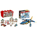 LEGO 71787 NINJAGO Creative Ninja Brick Box Set with Toy Storage & 71784 NINJAGO Jay’s Lightning Jet EVO