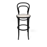 Ton - Ton Barstool 14 Low - Black B123 / Cane - Barstolar - Michael Thonet - Svart - Trä