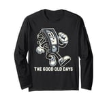 Funny VHS Cassette Tape Men Women Kids Retro Graphic Long Sleeve T-Shirt