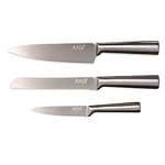 Axer Set de Couteaux de Cuisine Professionnelle 3 pièces - Set Couteau Cuisine Acier Inoxydable - Tranchants Ensemble Couteaux Cuisine - knife set