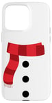 iPhone 15 Pro Max Cute White Snowman Face Costume For Kids and Toddlers Case