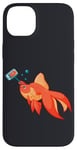 Coque pour iPhone 14 Plus Poisson rouge avec perche à selfie