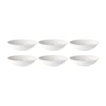 Rörstrand Swedish Grace djup tallrik 19 cm, 6-pack snö (vit) snö (vit)