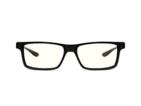 Gunnar Optiks Vertex, Unisex, Rektangel, Mode, Svart, Plast, Transparent