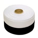 Matsa Ruban Plat pour Coudre, Tricoter, travaux manuels, Bande élastique Couture, Maison, Bricolage, Polyester, Blanc/Noir, 30 mm