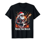 Rock the Bells Christmas Rocker Santa Rock Guitarist T-Shirt