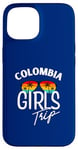 Coque pour iPhone 15 Colombia Girls Trip Travel Vacation Femmes Colombie