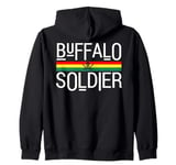 Buffalo Soldier! Rastafarian Culture Rasta Reggae Zip Hoodie