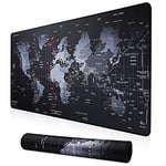 Cmhoo Grand Tapis de Souris Professionnel XXL et Tapis de Souris de Jeu Informatique (90 x 40 cm, Carte) (Carte 90 x 40 cm)