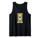 The Pug Tarot Card Illustration Tank Top