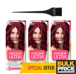 Loncolor Ultra Crème Colorante Pour Cheveux 6.65 Rouge Corail 3-Pack