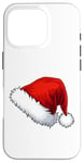 Coque pour iPhone 16 Pro Chapeau Père Noël Père Noël Dessin animé