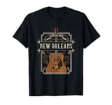 Vintage New Orleans Country Music Guitar Player Souvenirs T-Shirt