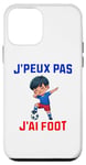 Coque pour iPhone 12 mini J´peux pas J'ai Foot Football Enfant Garçon jeune fils petit