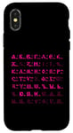 Coque pour iPhone X/XS Lettres cyrilliques de l'alphabet russe bukwiza russkaja futbolka