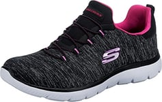 Skechers Femme Summits-Quick Getaway Baskets, Noir, 37 EU