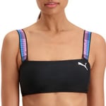 Puma Bandeau Bikini Top Svart Small Dame