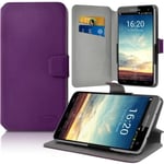 Housse Etui Porte-Carte Support Universel M Couleur Violet Pour Samsung Galaxy Note 3 Lite