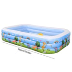 Piscine gonflable pour enfants,baignoire pour bébé,grande piscine extérieure pour la maison,multi-taille,2/3 couches - Type 1.8m