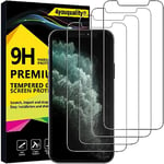 4youquality [4-Pack Screen Protector for iPhone 11 Pro Max and iPhone XS Max, Tempered Glass Film Screen Protector, [LifetimeSupport][Anti-Scratch][Anti-Shatter]