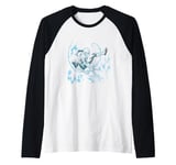 Marvel Spider-Man Swing Blue Sketch Raglan Baseball Tee