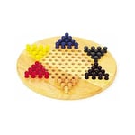 K-Play Wooden Chinese Checkers Halma Classic Board Game Toy