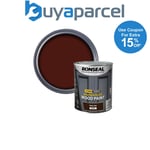 Ronseal 38774 10 Year Weatherproof Wood Paint Dark Oak Gloss 750ml RSL38774