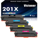 201X 201A MFP M277dw Toner: Compatible pour HP 201X 201A CF400X CF400A Toner pour HP Color Laserjet Pro MFP M277dw M252dw M277n M274n M277c6 M252n M277 CF401X CF402X CF403X Noir Cyan Jaune.[G1515]