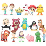 17 st Toy Story-serie Mini Actionfigur-leksaker Cartoon Cute Collectibles PVC Modell Statyett Figur Dockor Leksaker Barn Pojkar Flickor Fans Gåvor