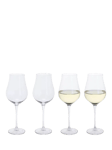 Dartington Crystal Juliet White Wine Glass, Set of 4, 500ml, Clear